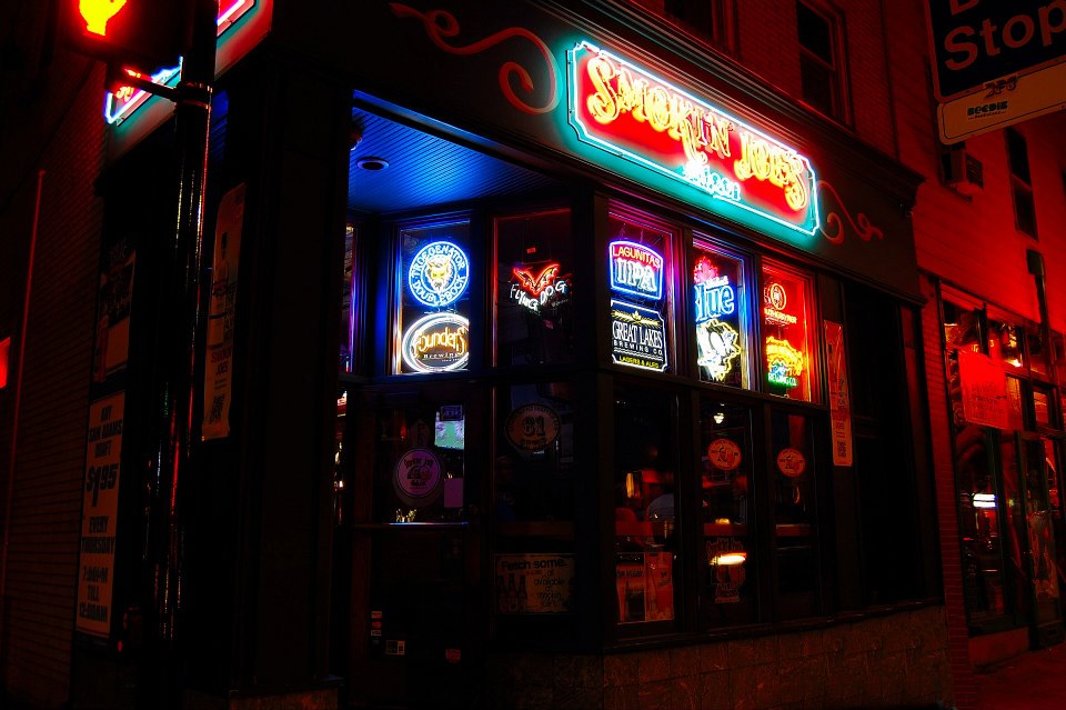 Smokin Joes Bar on South Side on East Carson Street Pittsburgh, PA