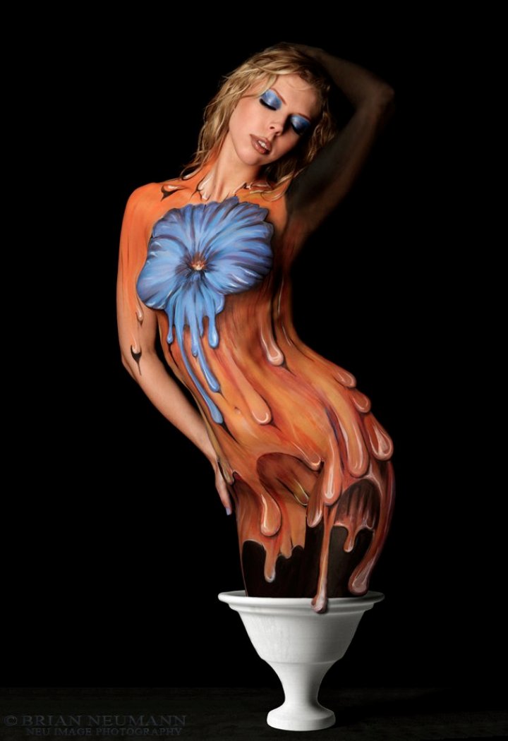 body painting nude Teen
